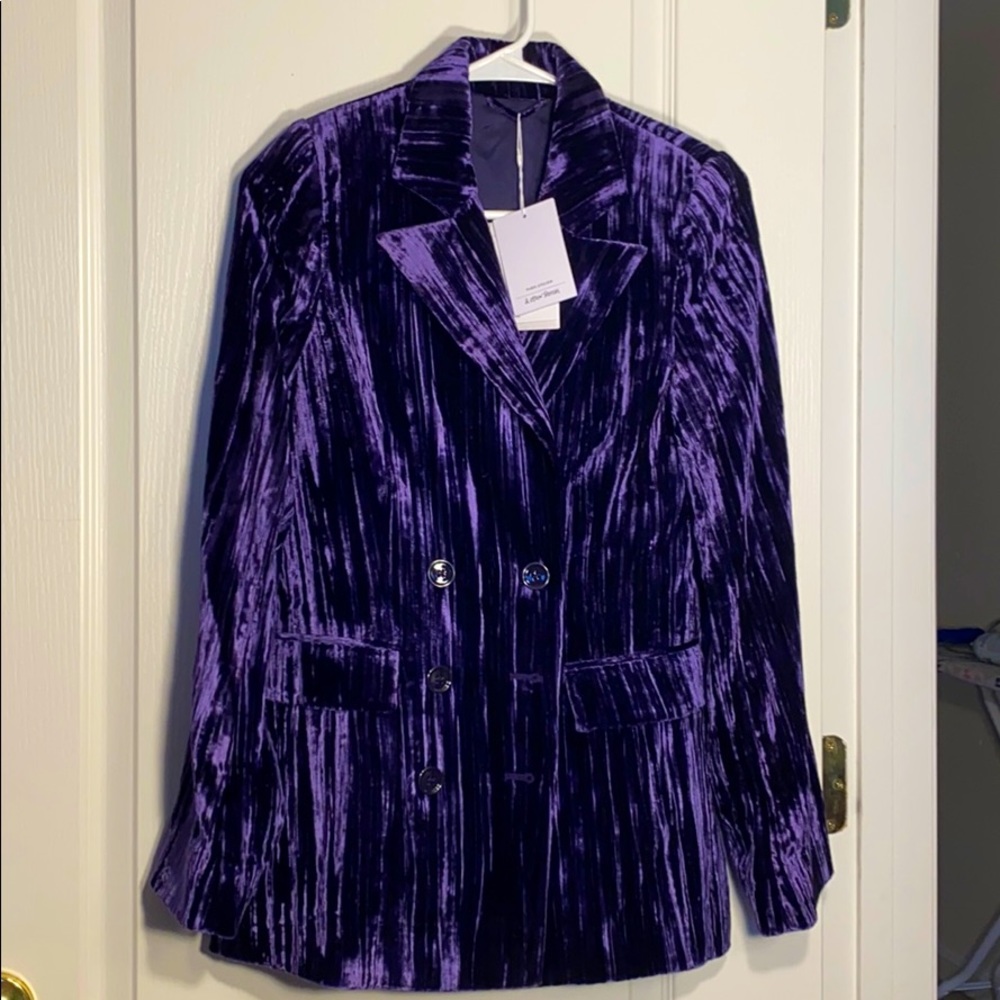 Royal Purple, Double Breasted Blazer